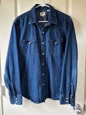 Levi’s Indigo Blue Denim Western Shirt